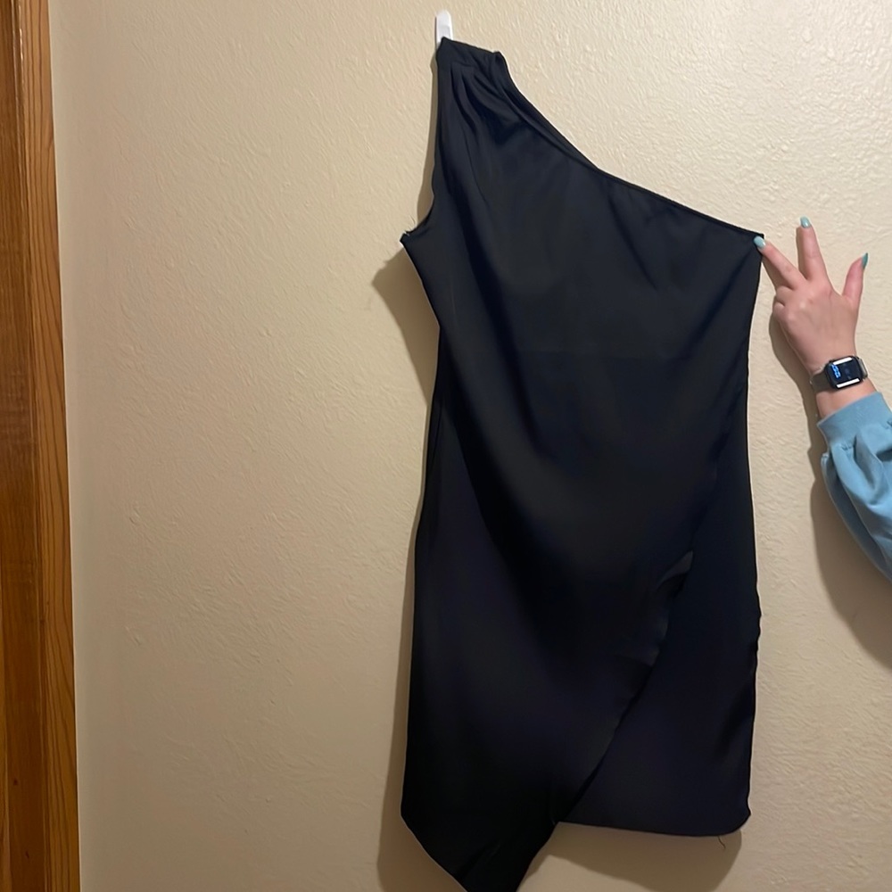Black One Shoulder Dress (XL)